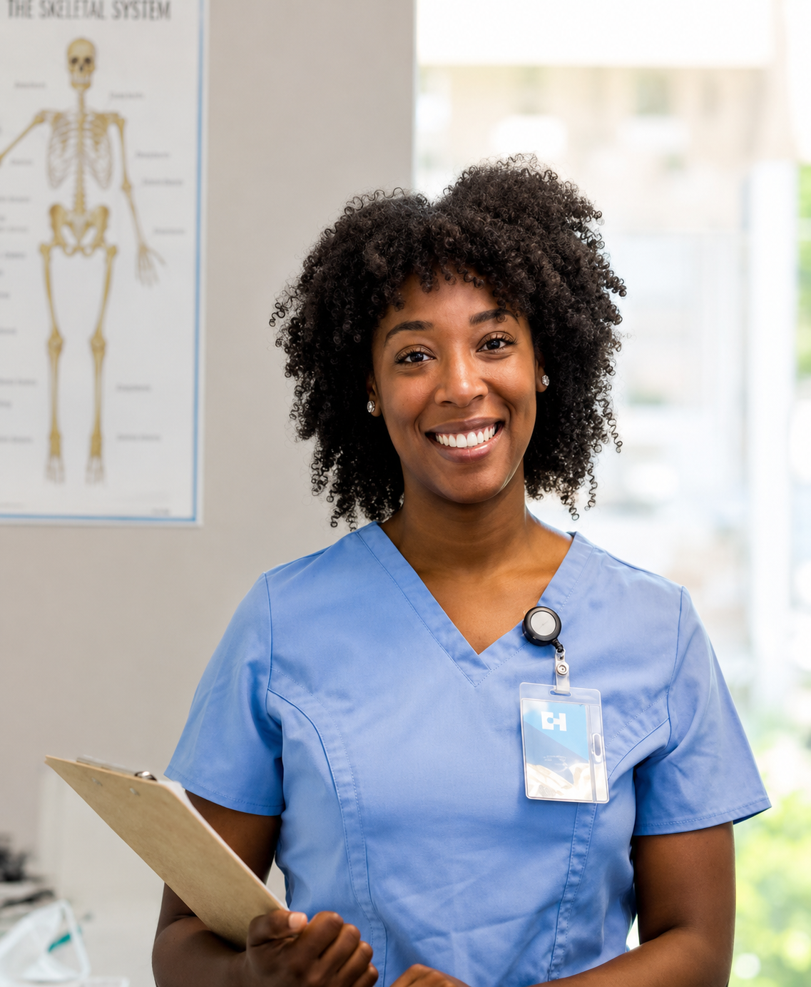 Smiling female nurse portrait