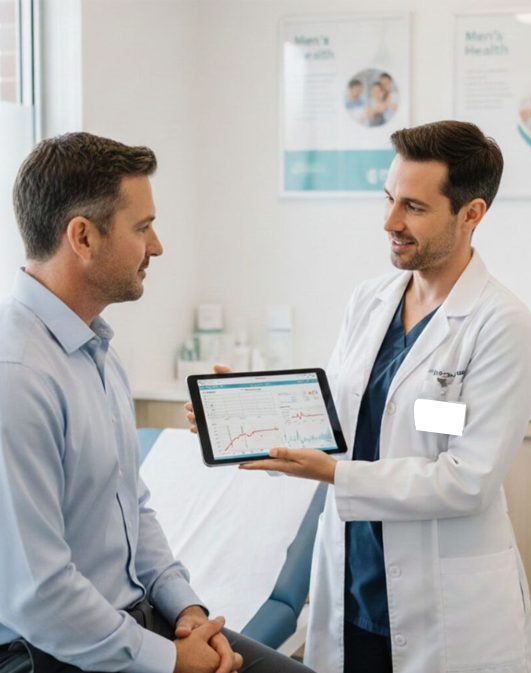 Doctor with patient consultation